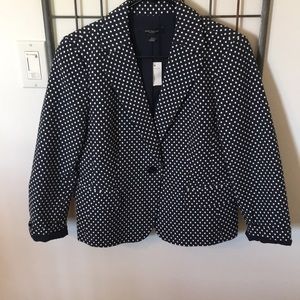 Ann Taylor Polka Dot Blazer size 6 NWT